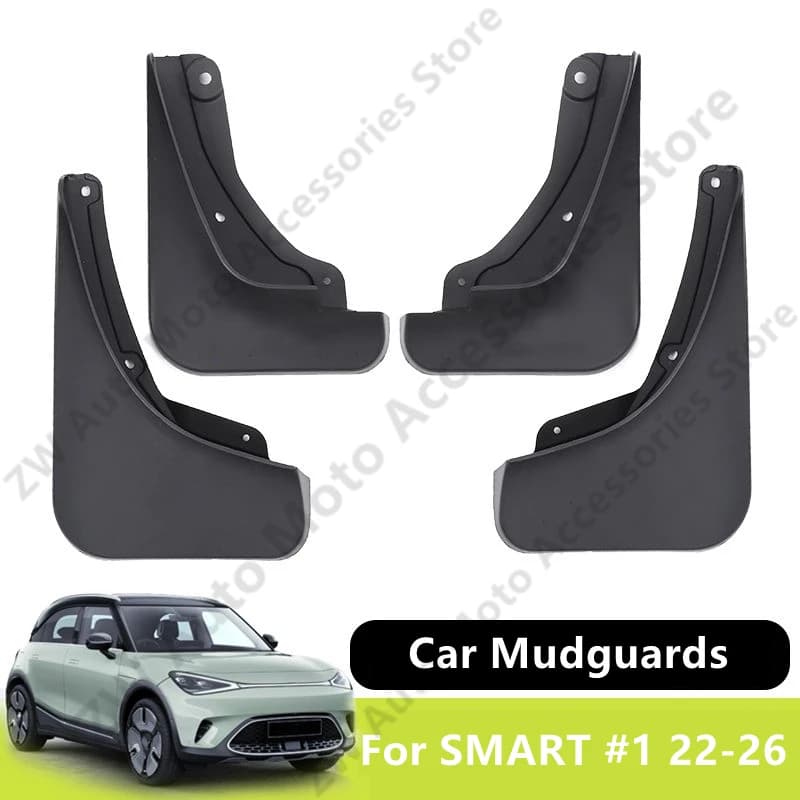 Car Mudguards For SMART #1 22-26 Mud Guards Fender Flare Mudflaps Exterior Parts Auto Accessories Refit