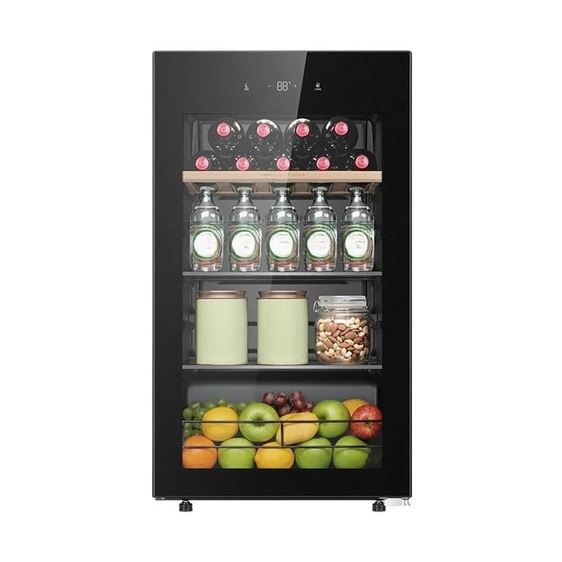 Household small office single door small refrigerator, refrigerated fresh-keeping cabinet, living room freezer