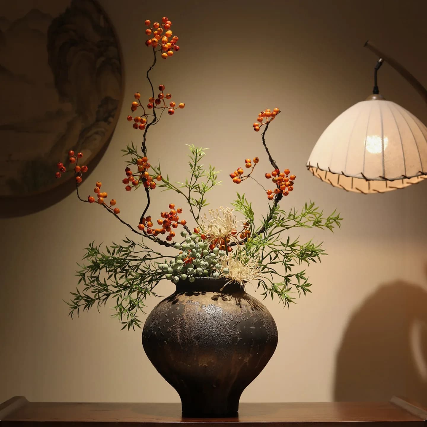 DSAzen vase ornament - decorative piece for entryway, living room, and homestay
