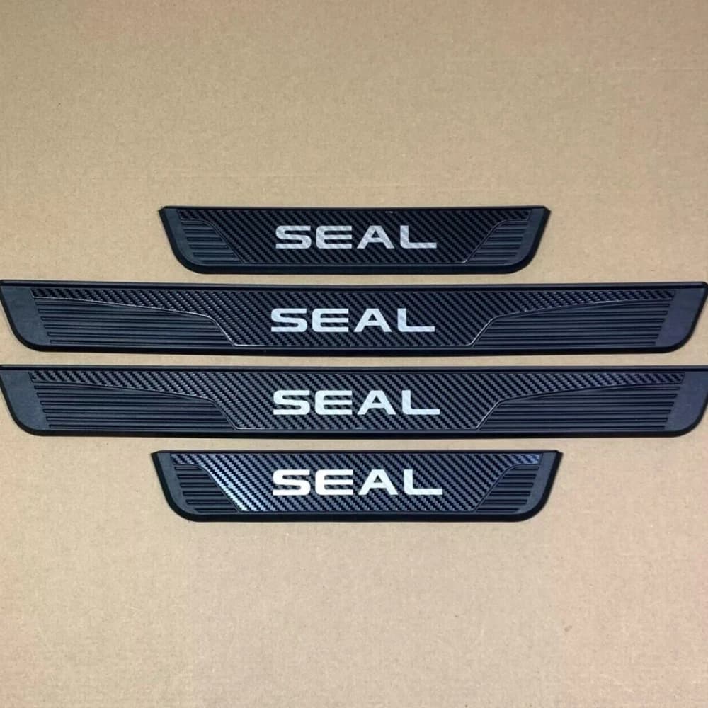 For BYD Seal 2022 2023 2024 2025 2026 2027 Car Door Sill Plate Stainless Steel Plastic Accessories Interior 3d Auto Part Sticker