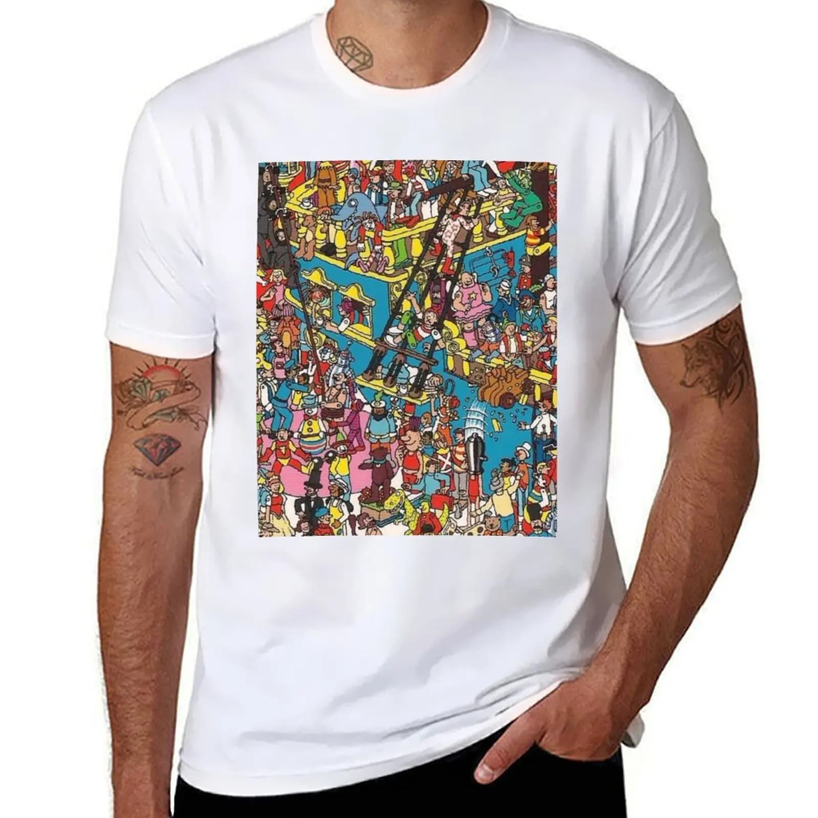 Wally/ Waldo - find Wally/ Waldo Book - Part VI Where’s Wally at sea on a boat the discoveries T-Shirt