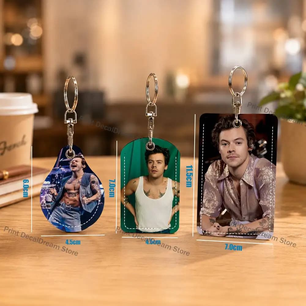 H-HaRRy Music Styles Holder Keychain For Air Tag Bank Business Work Card Holder Student Card Protective Case Bus Card