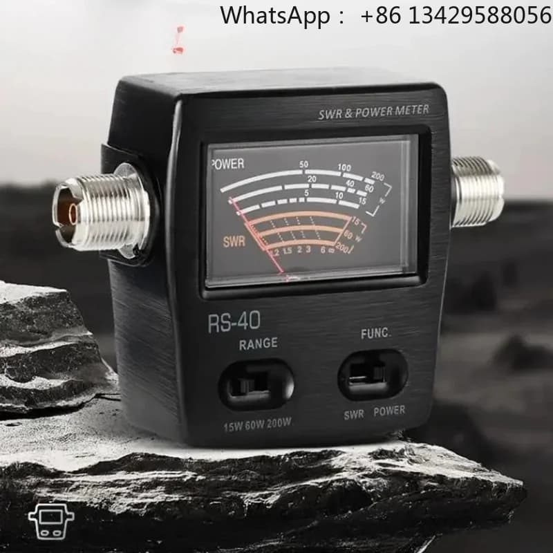 Portable SWR Watt Meter SO239 VHF/UHF 200W for Radio Antenna Tester