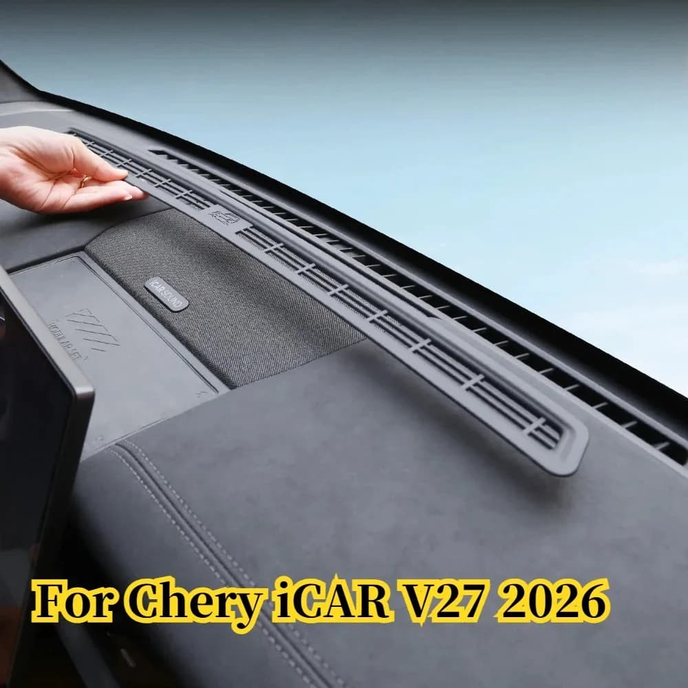 For Chery iCAR V27 2026 Dashboard Air Vent Protective Cover Center Console Instrument AC Dustproof Mesh Interior Accessories