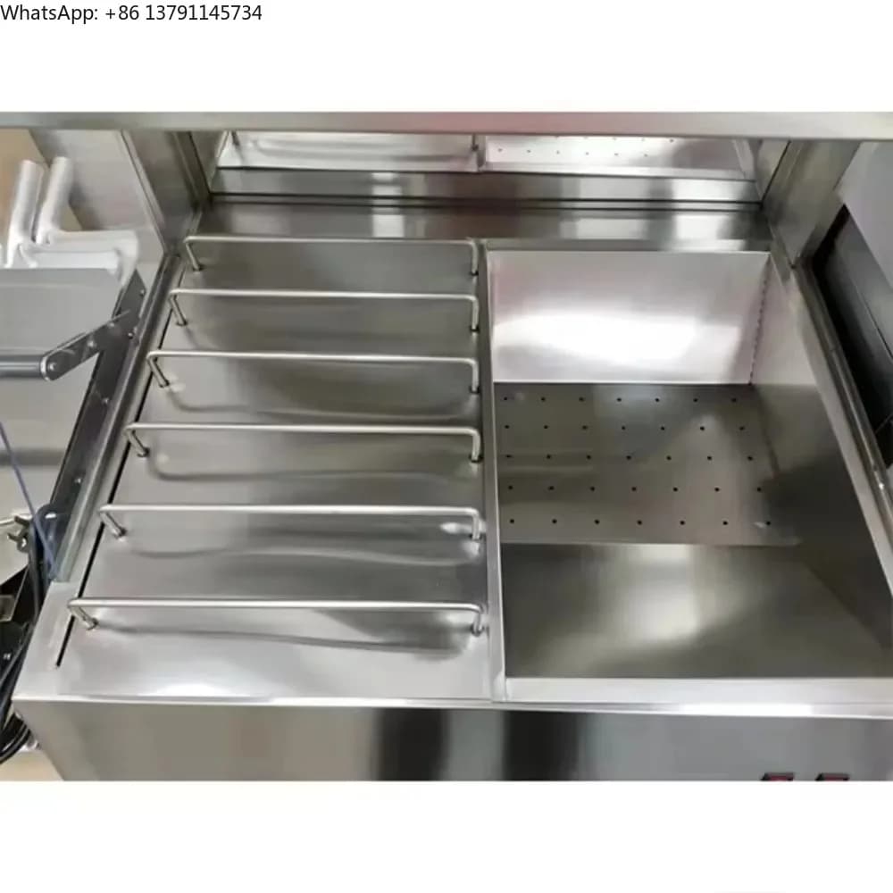 Stainless Steel Countertop Chip Heater  Commercial LED Fried Food Warmer, French Fries/Nachos, Fast Heat, Easy Clean, Restaurant
