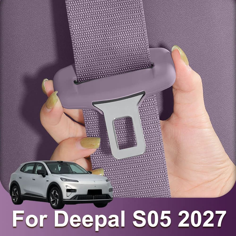 Seat Belt Protective Cover Fit For Changan Deepal S05 2027 Original Car Color Silicone Cover Anti-collision Automotive Supplies