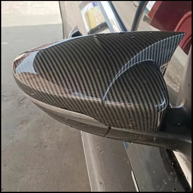 Car Styling For Volkswagen VW Scirocco 2009-2018 Rearview mirror Cover Sticker Trim With OX Horn Decorate Auto Accessories