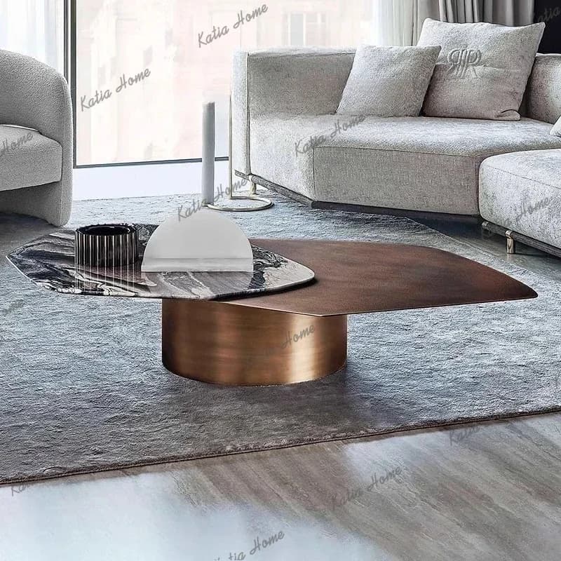 ld Nordic Luxury Coffee Tables Italian Minimalist Living Room Marble Coffee Table Creative High-end Home Furniture