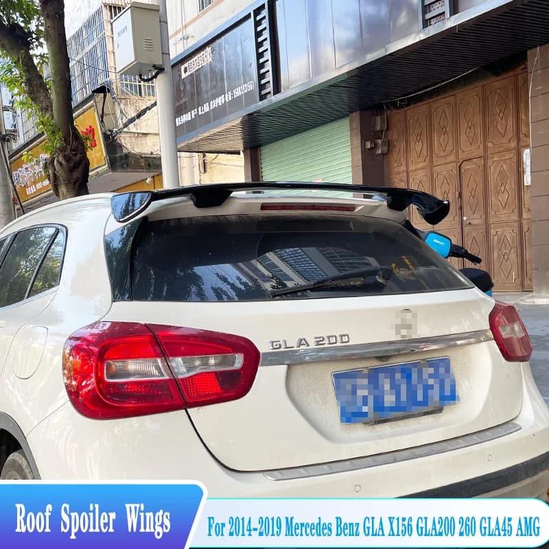 For 2014-2023 Mercedes Benz GLA X156 H247 Rear Roof Spoiler Lip Wings ABS Material Car Exterior Tuning Trim Body Kit Accessories