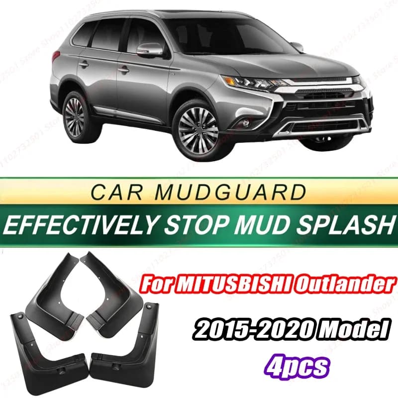 For MITUSBISHI Outlander 2015-2020 Model 4PCS Front Rear Mud Flaps Splash Guards Fender Mudguards Auto Accessories