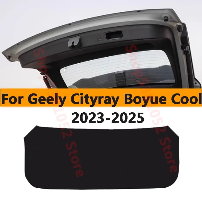 For Geely Cityray Boyue Cool 2023 2024 2025 Car Rear Trunk Tailgate Protection Pad Trunk PU Leather Anti-dirty Pad Accessories