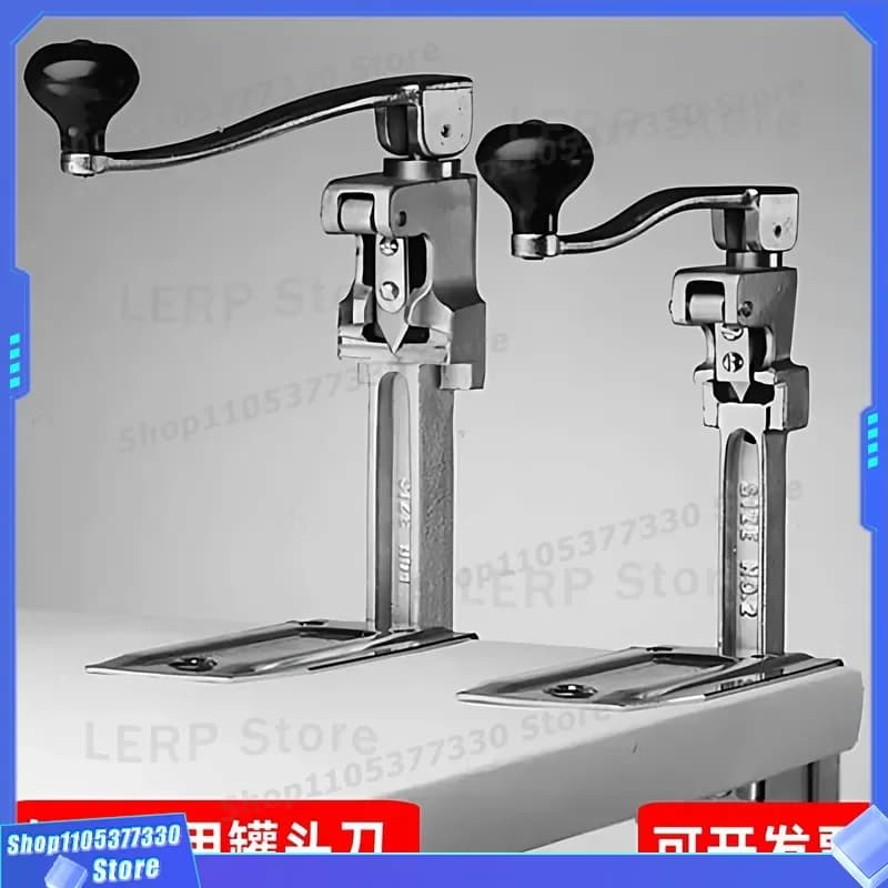 Heavy Duty Rotary Can Opener for Desktop Commercial Kitchen Multifunctional Tin Cutter with Lifting Caps Easy Use Manual Tool