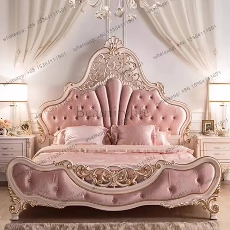 Girls Elegant Double Bed Australia Soft Designs Queen Storage Double Bed Luxury Modern Wooden Cama Box Casal Bedrooms Furniture