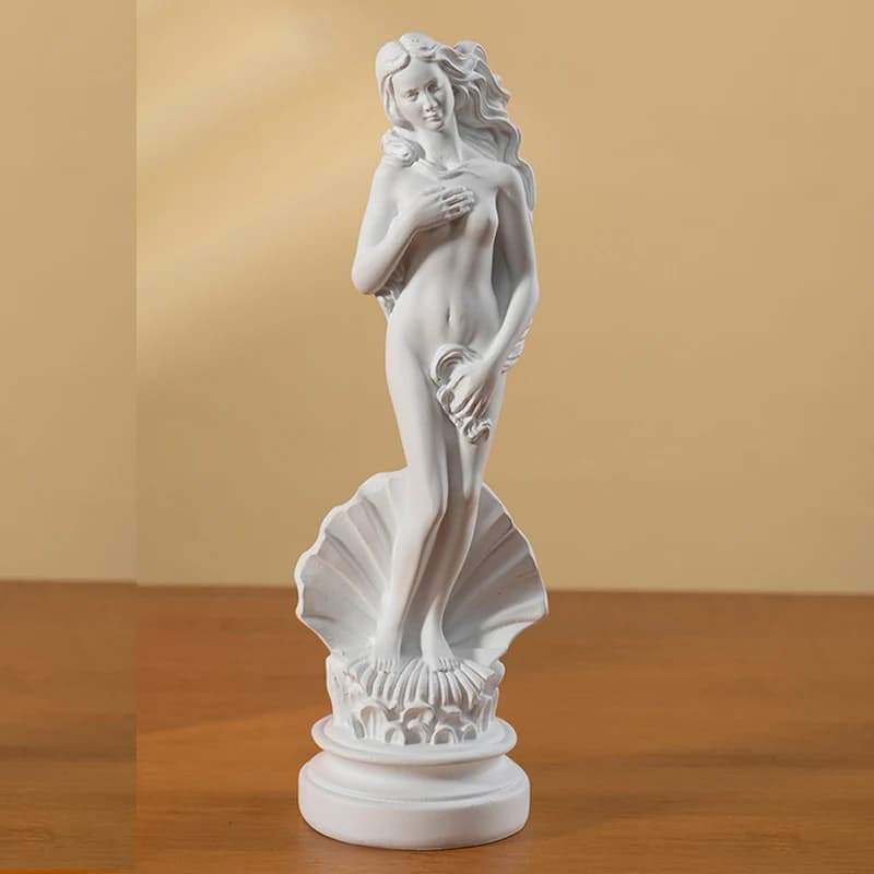 Venus Aphrodite Statue Resin Imitation Greek Goddess Sculpture Household Ornament Classical Mythology Home Decor for Living Room