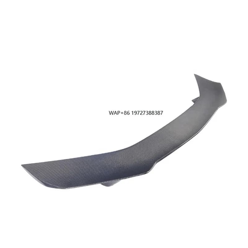 High Quality Carbon Fiber Single Deck Rear Spoiler Wing for 2016-2017 with 3M Tape Installation