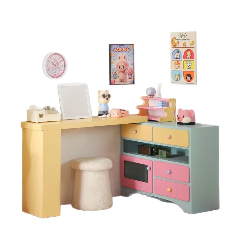 Storage corner makeup table modern simple dresser chest cabinet