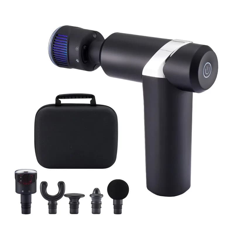 Smart Electric Full‑Body Muscle Relaxing Massager, Handheld Unit Equipped With Hot‑Cold Massage Tips For Household Use