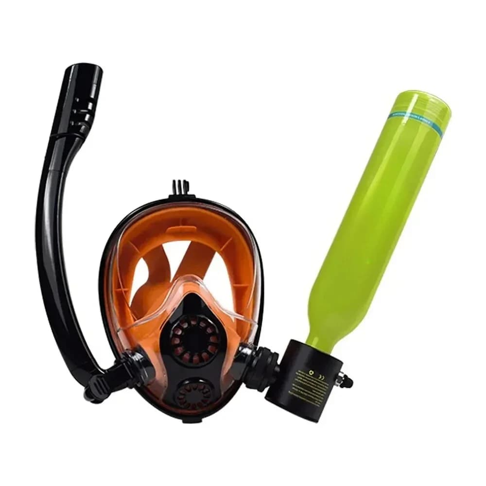 Snorkeling Mask Package High Pressure Hookah Diving Kit Aluminum Mini Scuba Air Tank