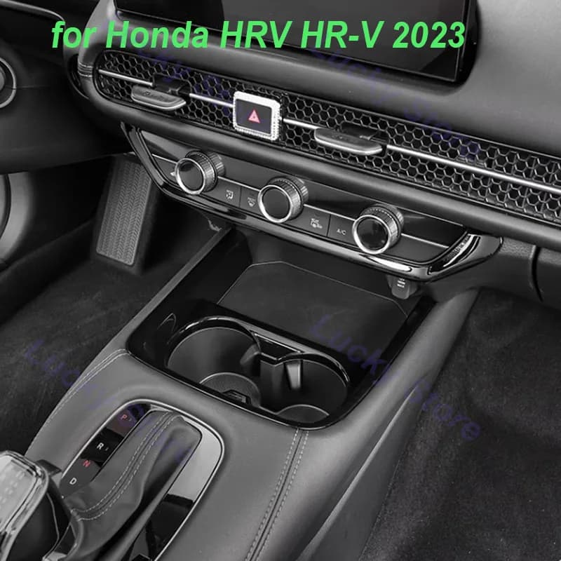 Car Door Window Lift Panel Frame Handle for Honda HRV HR-V 2023 Armrest Box Gear Anti-kick Door Bowl Frame Interior Accessories
