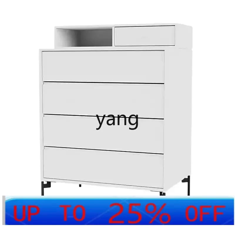 LMM Nordic European pine board living room bedroom storage dining side cabinet wall storage cabinet