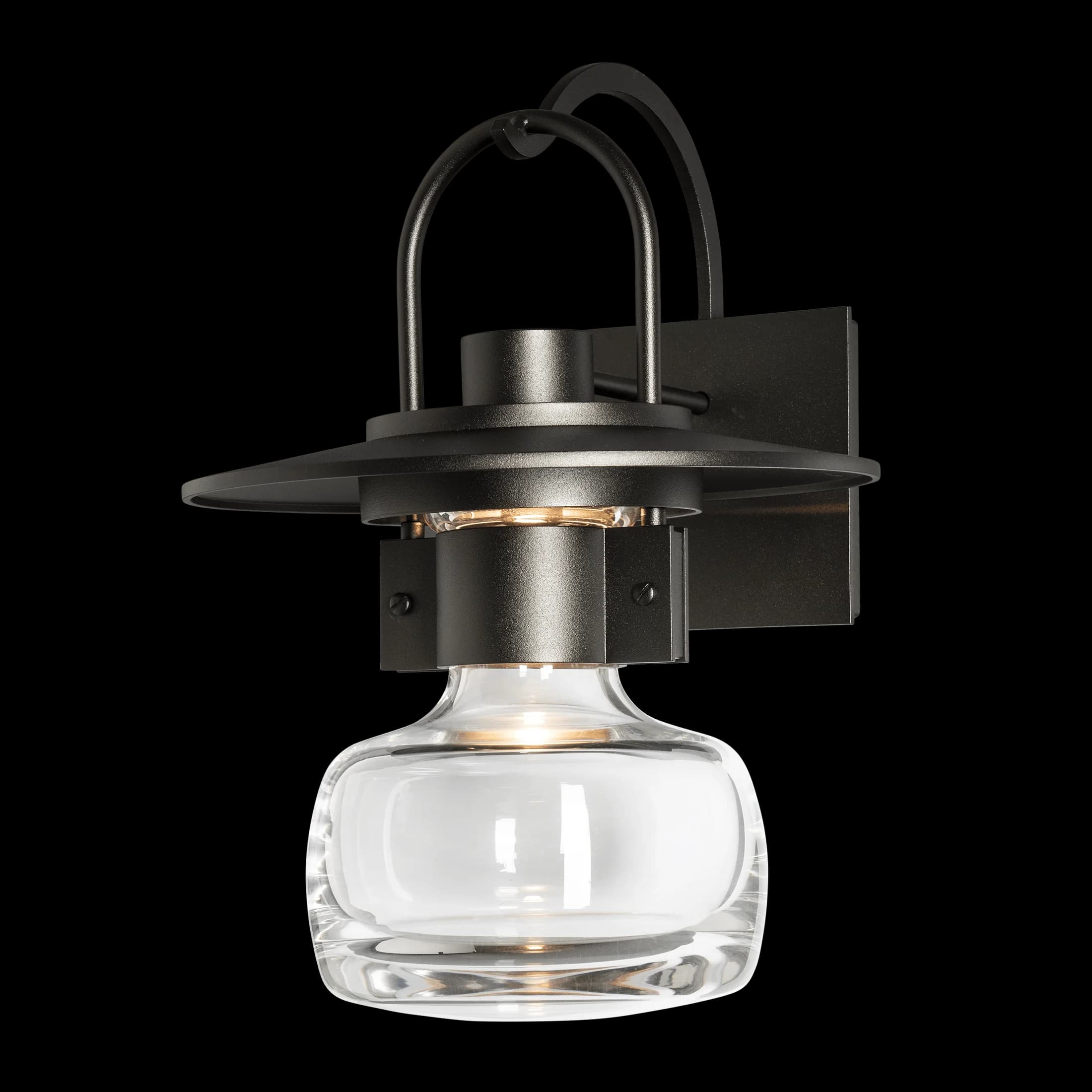 Modern Simple LED Outdoor Wall Sconce Water-Proof Thick Blown Glass Bell Warm White Wall Scone for Bedroom Garden