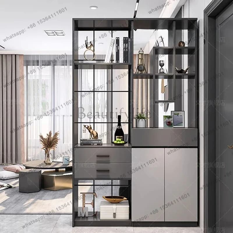 Luxury Wood Living Room Cabinets Mobile Filing Storage Bookshelf Cabinets Shoe Drawers Wine Curio Cajonera Trendy Furniture
