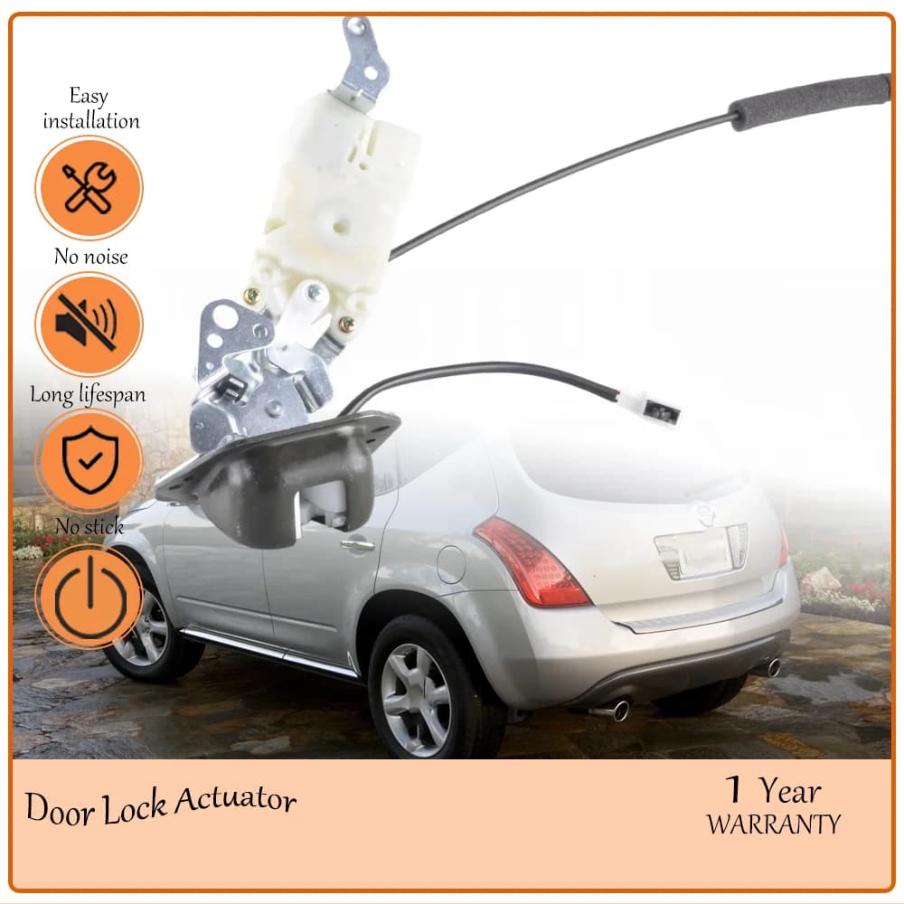 Corrosion Resistant Trunk Tailgate Door Latch Assembly,Aligns with 2003-2004 Nissan Murano TAIL GATE,oe 90502CA00B,90502-CA00B