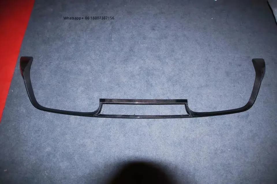 Carbon Fiber Rear Bumper Spoiler Wing Trim Fit for 488 GTB Rear Diffuser in Stock