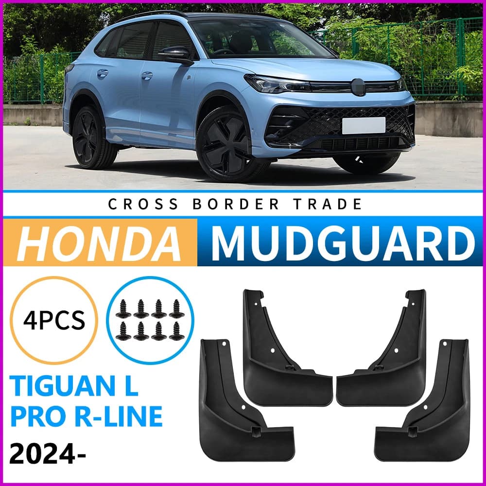 Mudflaps Fender For VW Volkswagen Tiguan L Pro R-Line 2024,Mud Flaps, Splash Guards, Front and Rear Wheels Fender,Accessories