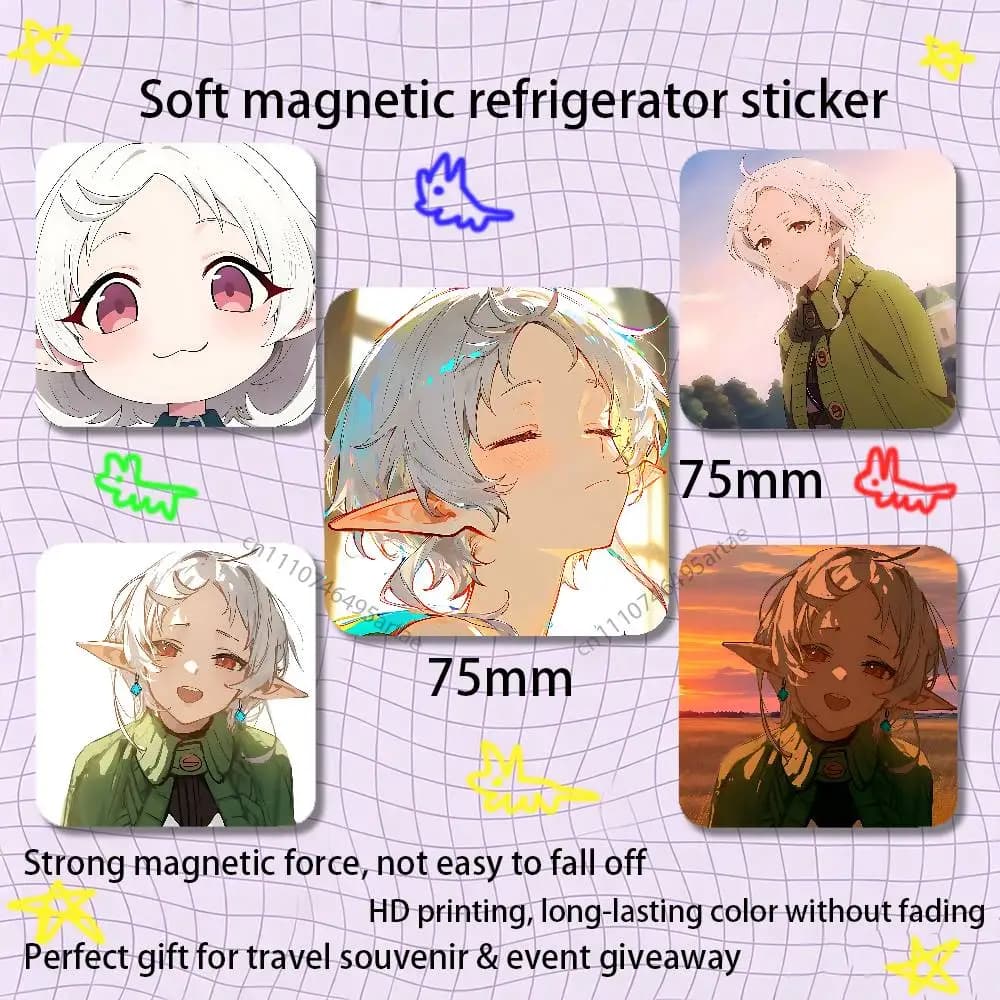 Cool Sylphiette Mushoku Tensei Fridge Magnets Magnetic Refrigerator Memorial Gifts For Kitchen Office Locker Travel Home Deco