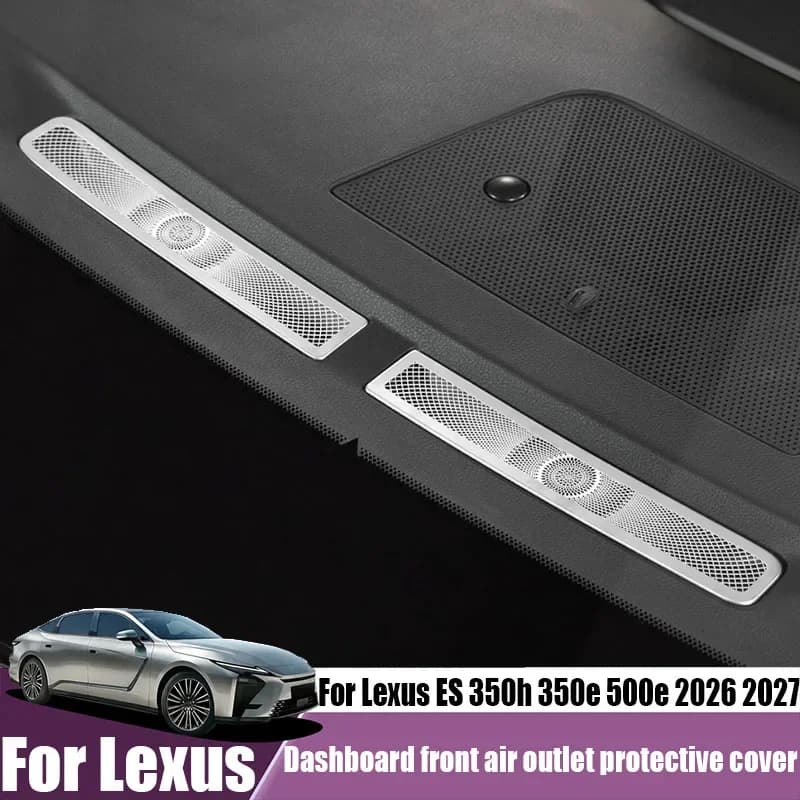 For Lexus ES 350h 350e 500e 2026 2027 Stainless Steel Dashboard Front Air Vent Protective Cover Interior Trim Accessories