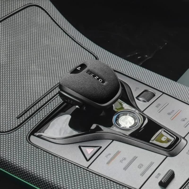 For BYD Han, Tang, Song Plus/Pro,Qin Plus 2021-2025 Super Suede Car Gear Shift Knob Trim Cover Gears Shell Gear Head Accessories
