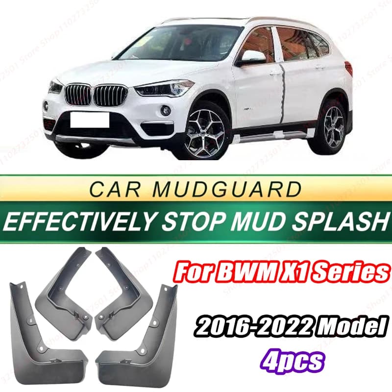 For BWM X1 Series 2016-2022 Model 4PCS Front Rear Mud Flaps Splash Guards Fender Mudguards Auto Accessories