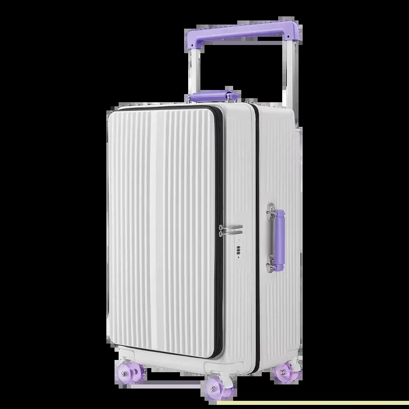 Factory Wholale Fashion Universal Wheel Suitcase Travel Trolley Wide Handle Large Capacity