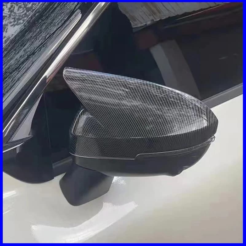 Car Styling For Nissan JUKE 2019-2024 Rearview Mirror Cover Caps Trim Sticker With Horn Decoration Auto Parts Accessories