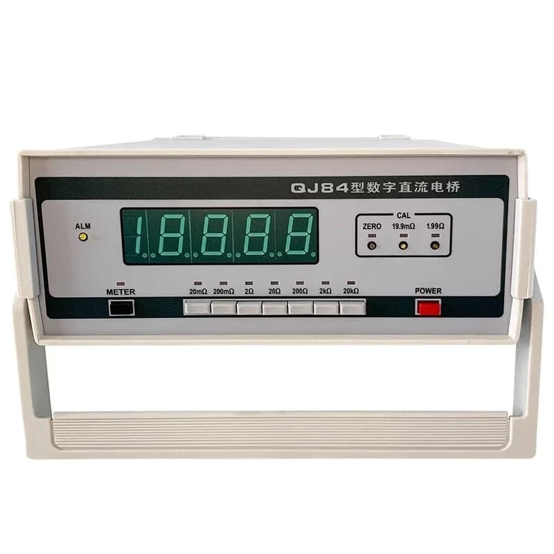 QJ84 QJ84A digital DC double-arm bridge, portable DC bridge, digital display bridge
