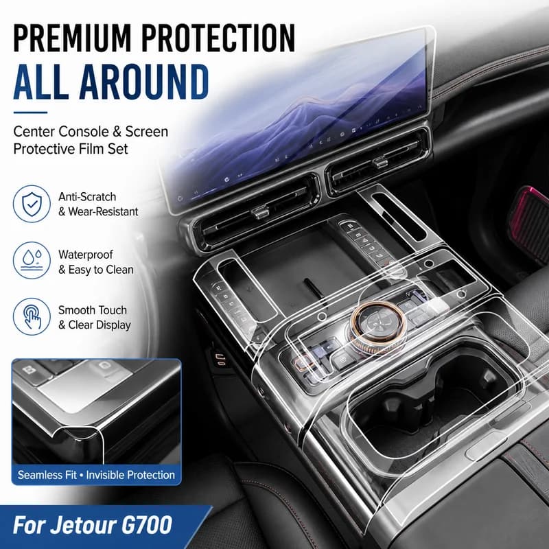For Jetour G700 Interior Protective Film Center Console Sticker Navigation Screen Protector Car Refit Accessories