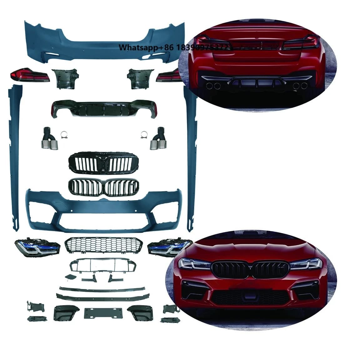 Upgrade Body Kit for G30 2018-2020 Old Upgrade to New G30 LCI M5 Body Kit Car Bumper Facelift Conversion Factory Price