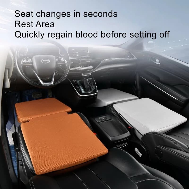 Car travel foldable flat mattress, self driving nap filling cushion chair, front and rear passenger sleeping artifact