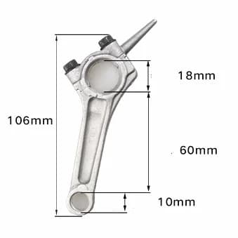 G100 Connecting rod for Hondas G100 BF2 97.7CC 4 cycles engines motors con rod waters pumps parts # 13200-ZG0-000 replacements