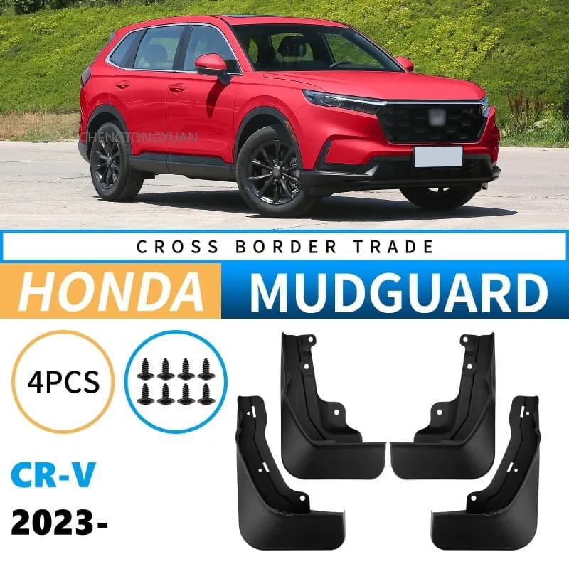 Mud Flaps Set of 4 for Honda CRV CR-V 2023-2025 Car Accessories Fender Splash Guards Mudguard Black ABS for Protection Vehicle