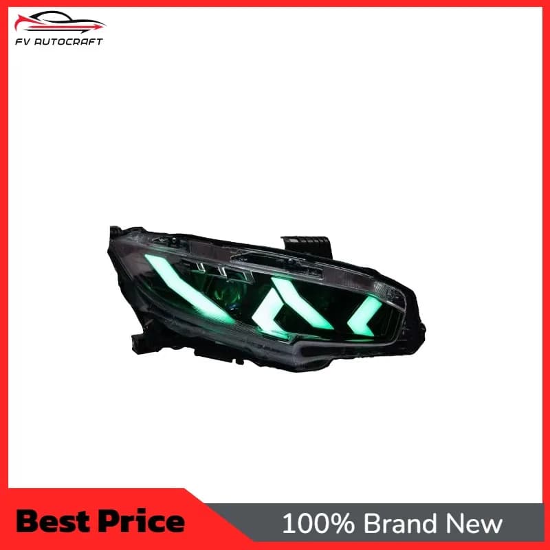 【2026】Suitable For Honda Civic 10th Generation Headlight Assembly Modification To Lamborghini-style LED Daytime Running Lights