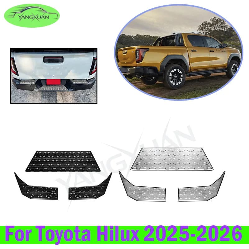 Car Rear Bumper Anti-slip Pad For Toyota Hilux 2025-2026 Anti-slip Wear-resistant Protective Pad