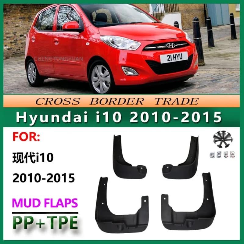 Mudflaps Splash Guards Mudguards Mud Flaps Fender car Accessories For Hyundai i10 2010 2011 2012 2013 2014 2015