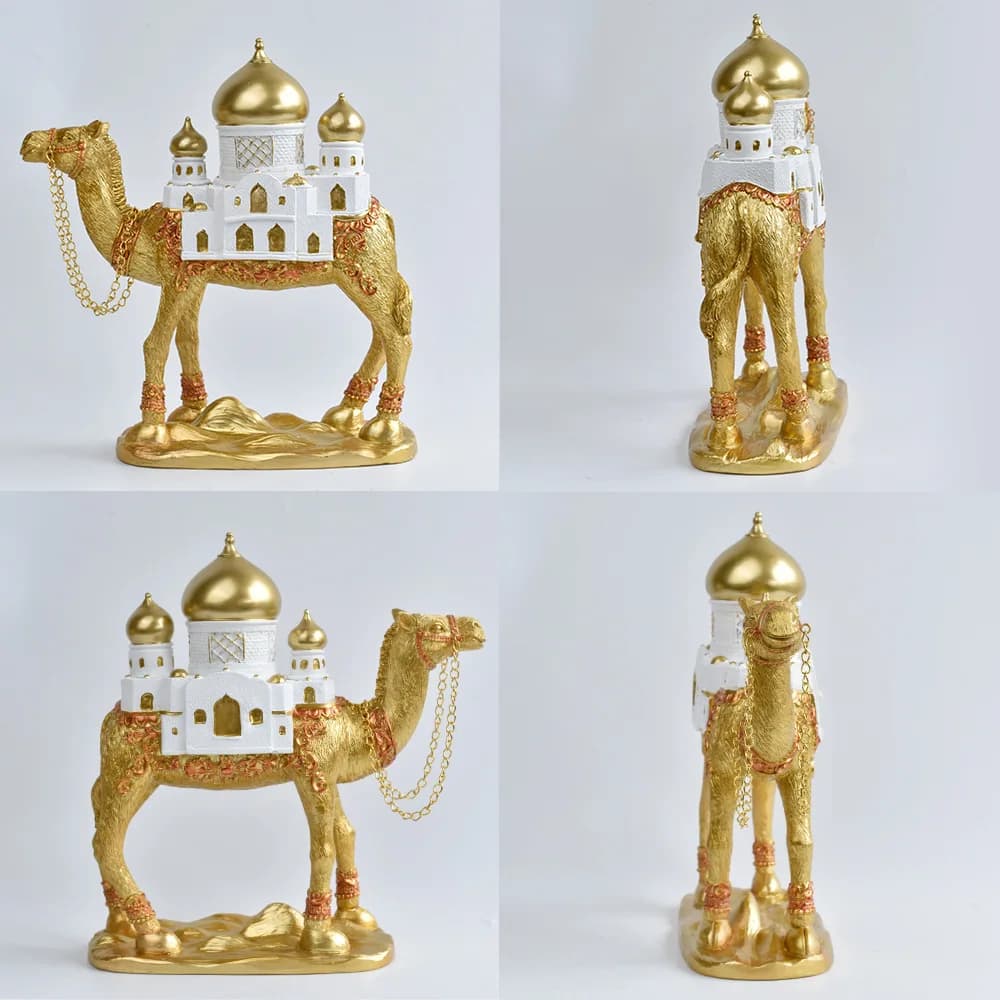 Creative Classical Camel Resin Handicrafts Ornaments for Home and Office Desktop Decoration Sculptures Holiday Gift