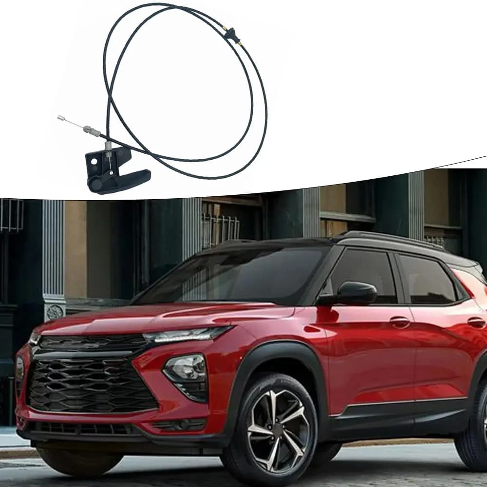 Car Hood Release Latch Cable With Pull Handle for Buick Rainier Chevy Trailblazer GMC Envoy Isuzu Ascender Saab 9-7X 21997874
