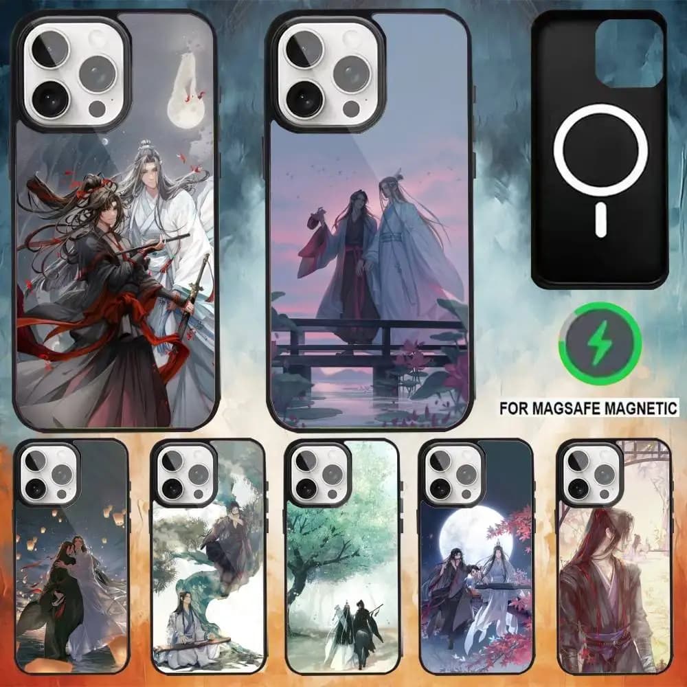 Mo Dao Zu Shi Phone Case For iPhone 17,16,15,14,13,12,Plus,Pro,Max for Magsafe Magnetic Wireless Charging