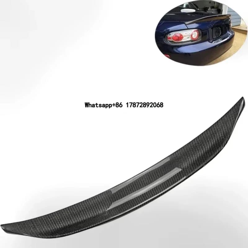 High Quality Real Carbon Fiber Rear Spoiler for Miata MX5 NC RC 2009 Tail Wing Car Spoiler
