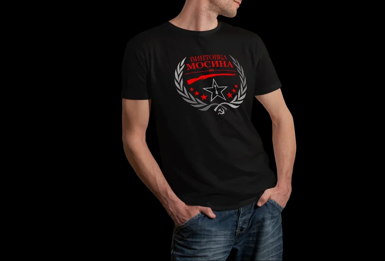 Soviet Russian Mosin Nagant Rifle Sniper T-Shirt. Summer Cotton O-Neck Short Sleeve Mens T Shirt New S-3XL