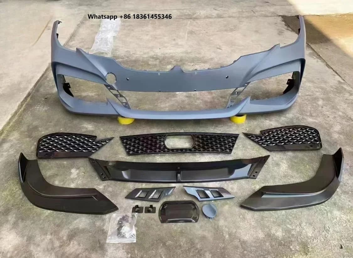 For  3 Series G20 YOFER GS380 STLF G20 Large Surround Front Bumper Rear Lip Rear Wing Side Skirt Body Kit